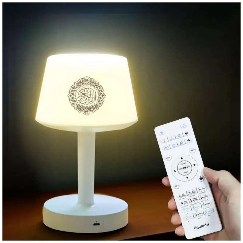 Elegant Bluetooth Speaker with Quran Recitation and Soft Night Light Quran Player