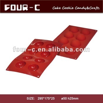 8 Cavity silicone muffin mould