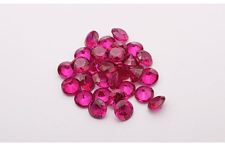 Wholesale Trendy Created Stone Created Ruby red corundum