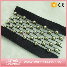 wholesale decorative beaded tape trimming