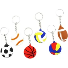 PVC Baseball Keychain with Custom Designs