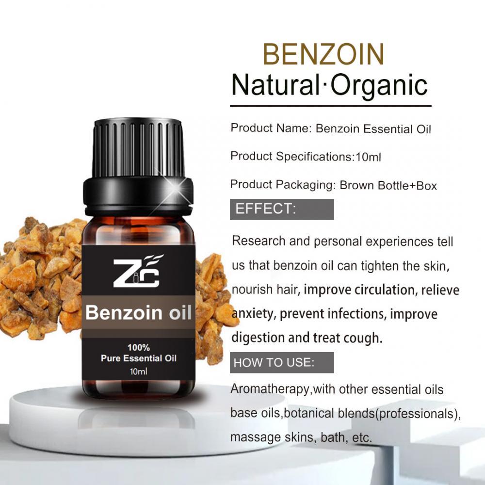 Olio benzoino OEM al 100% olio essenziale organico naturale puro