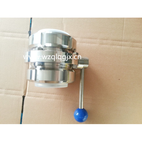 Sanitary Threaded Butterfly Valve with Union