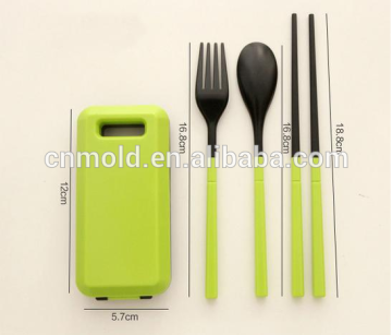 foldable Fork Spoon and Chopstick Utensil Set