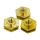 Brass pressure knurled rivet nut