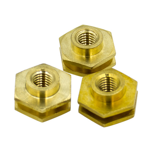 Brass pressure knurled rivet nut