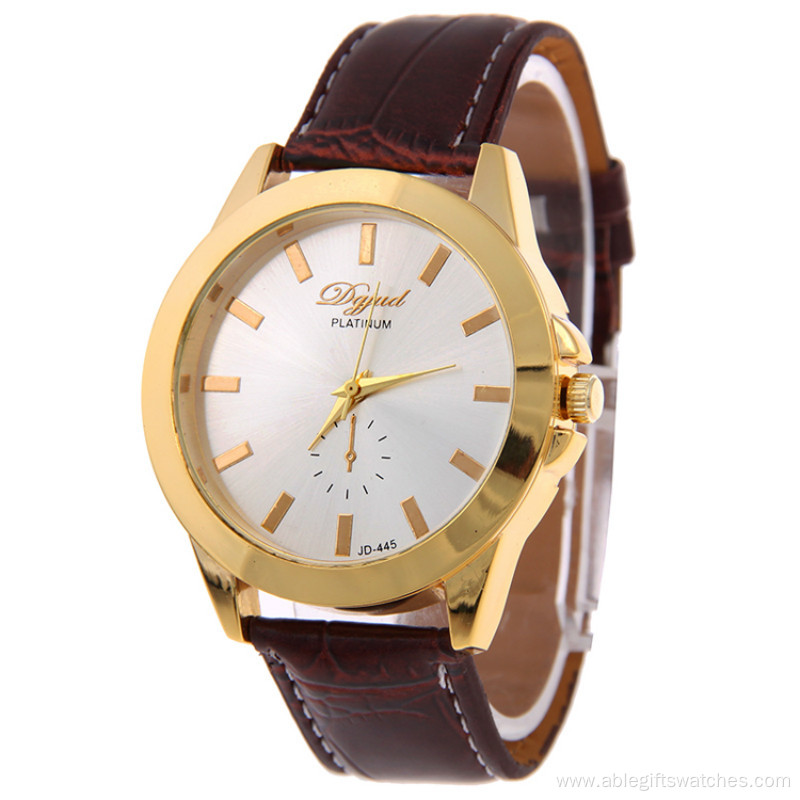 New Luxurious Men Business Leather Wrist Watch