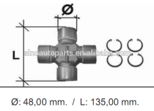 Universal joint front & rear, 42537898 93192015 foe iveco tech/trakker