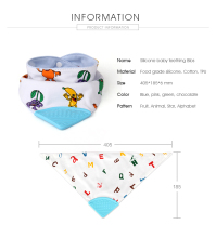 FDA silicone baby teething bibs