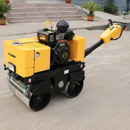 800kg walking full hydraulic double drum road roller sold at reduced price