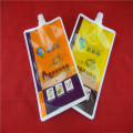 Heat-sealed transparent industrial plastic packaging bag