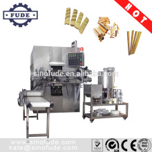 Full automatic egg roll production line/wafer roll machine/double color egg roll machine