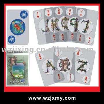 Plastic poker/transparent playing card