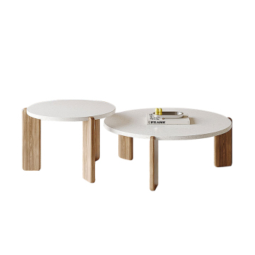 Irregular Shape Home Terrazzo Top Round Coffee Table