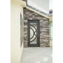 Modern Design Forge Iron Single Doors