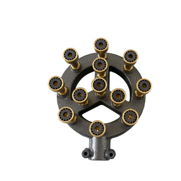 LPG 12 Hole Cast Iron Stove Head for Kitchen Equipments and Spare Parts