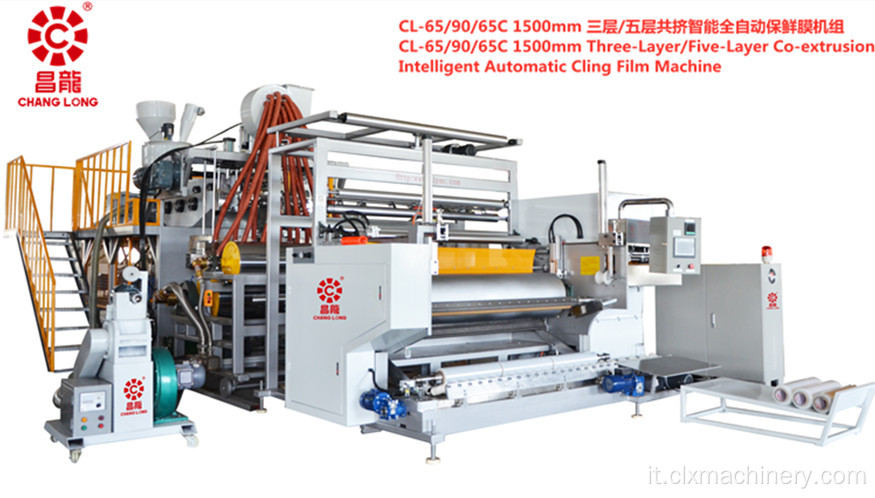 Macchina automatica per la produzione di film estensibile