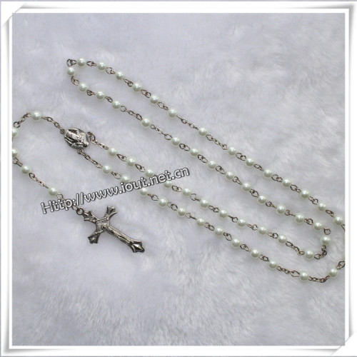 Different Beads Material and Saint Catholic Glass Rosary (IO-cr002)