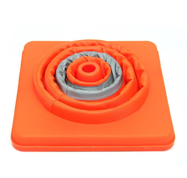 2021 New Products Collapsible Retractable Orange PVC Plastic Safety Traffic Cones