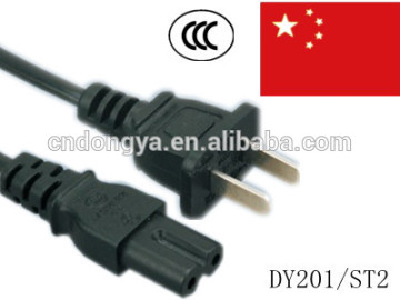 CCC power cord plug 2 prong