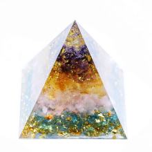 Decorative Crystal Resin Pyramid Charm