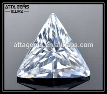 below 1usd triangle cone cut white diamond glass