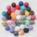 Fashion Mix Color Solid Acrylic Resin Rhinestones Ball Beads 18*20MM