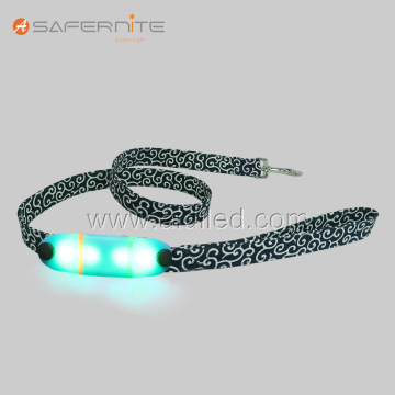 Nylon Night Safety Glow Flashing Dog Lead Leash