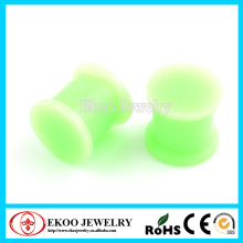 Flared Silicon Plug Glow in the Dark Ear Plug