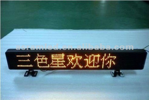 P10 variable rolling message led display sign for bus