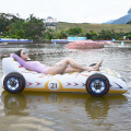 Inflável piscina lounge luxo esportes carro pool flutuador