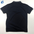 pure black male short sleeve polo shirt