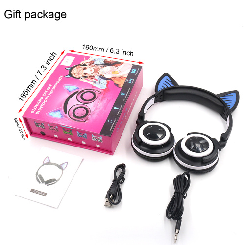 Auricolare Bluetooth senza fili Cuffie per orecchie di gatto