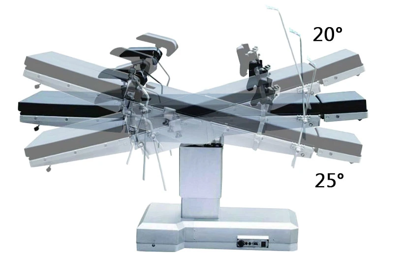 Electric Hydraulic Adjustable Height Operating Table Stainless Steel Operation Table