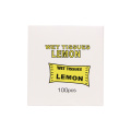 Toallitas de hotel con sabor a limón envueltas individualmente