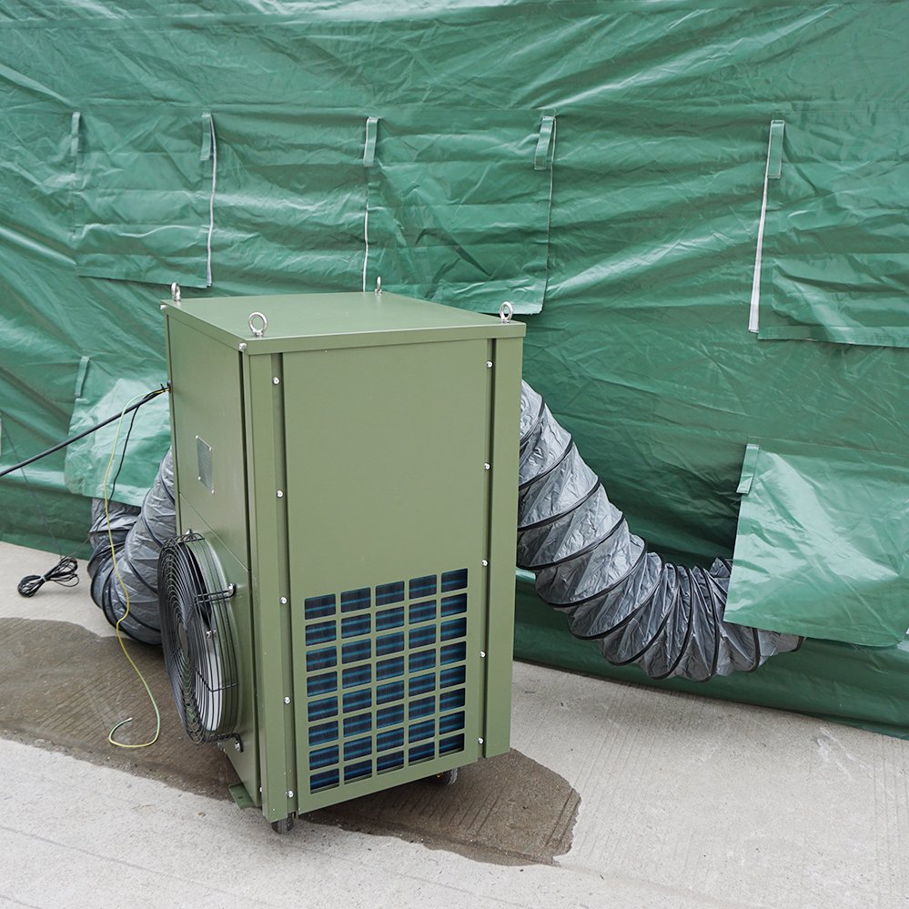 Cooler de carpa militar de 24000btu portátil