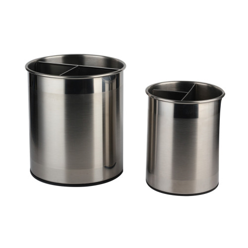 Stainless Steel Utensil Holder with Removable Divider