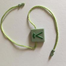 colored shipping tags with string