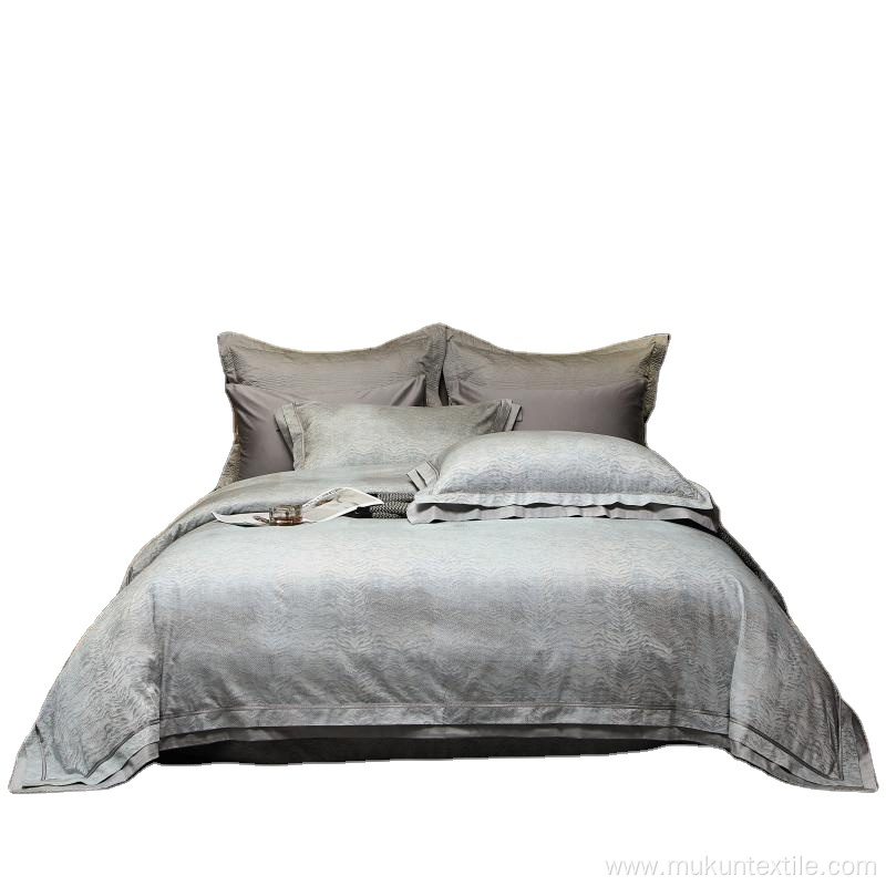 Fast Delivery 100 yarn-dyed jacquards Luxury Bedding Set