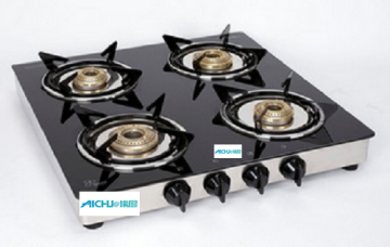 ISI LPG Gas Stove 4 Brass Burners