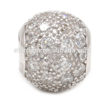 925 sterling silver beads with crystals