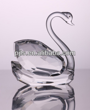 Decoration Glass Crystal Swan, Small Swan Figurine Animal Figurines