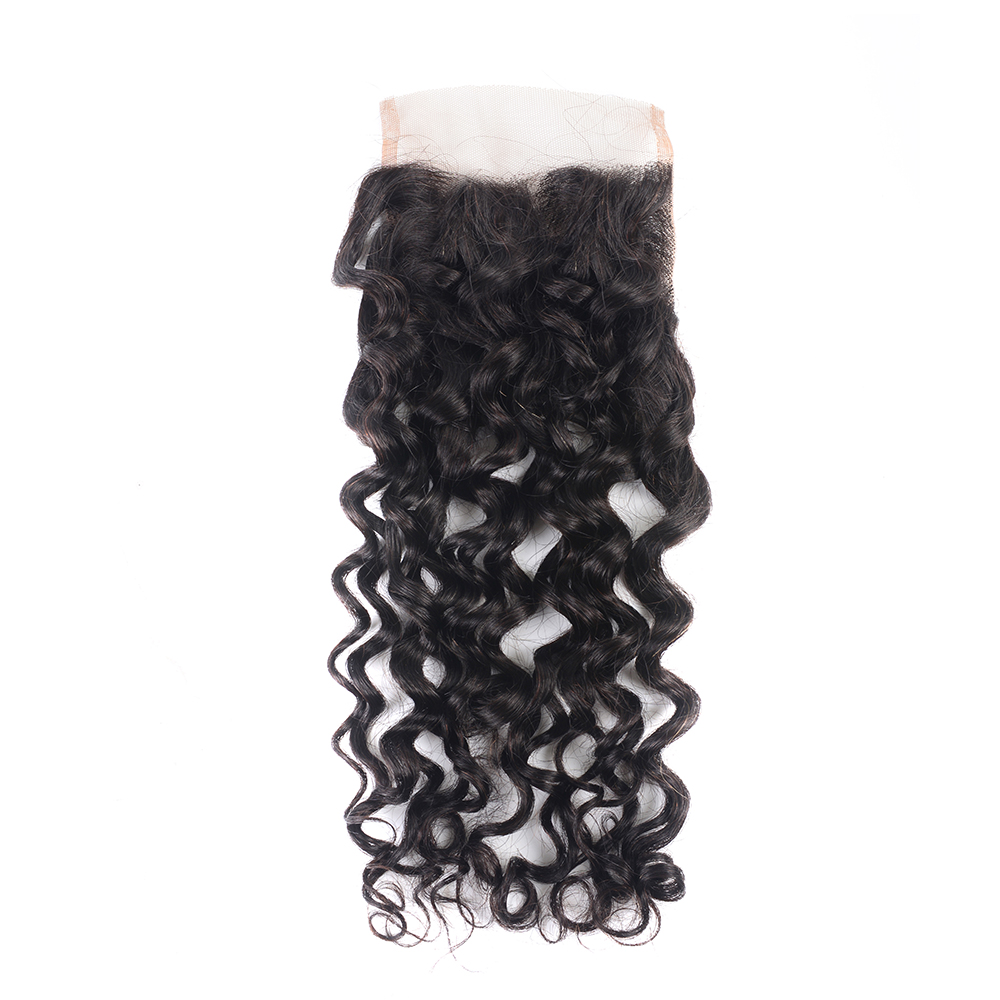 Huashuo Highest Discounts Wholesale  4X4 Bleached Knots Free Middle Three Parting Thin Lace Closure