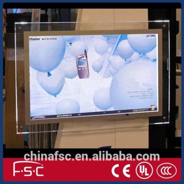 Cear acrylic wall mounted display case