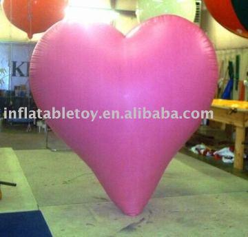 big red heart shape inflatable balloon for sale
