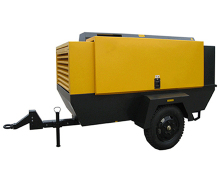 Portable battery powered air compressor