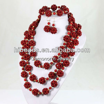 Newest african fashion jewelry sets rare style AFJS0024