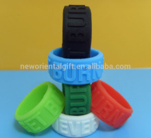 Cheapest embossed silicone rings , 100% silicone material finger rings
