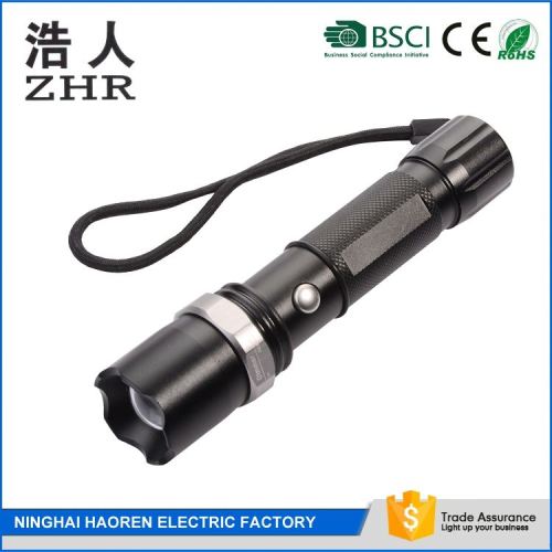 Manufacturers Multi-function Safety Telescopic Lens Wild Camping Lamp Plastic Led Flashlight