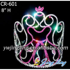 2018 Fashion Pink Light Up Crown Birthday